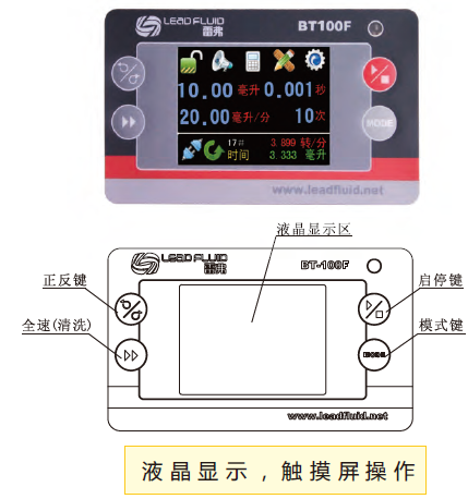 雷弗分配型智能蠕動泵操作面板